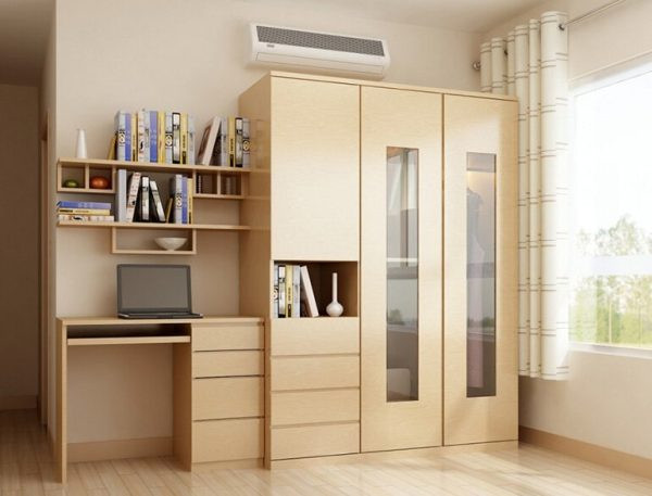 Top 10+ mẫu tủ quần áo kết hợp bàn học đáng mua nhất hiện nay